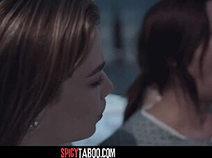 Busty milf and young woman 18+ examined by the doctor