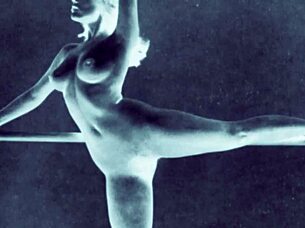 vintage art collection showcases antique retro illustrations with elegant hairy figures