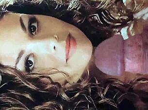 She's fully lesbian but craves that hot cum on her face so badly, it drives her wild with addiction.