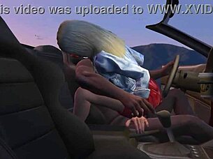 Hey Franklin, pick up that hot prostitute for wild car sex service in the game.