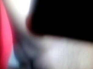 Amateur couple enjoys a steamy blowjob session with her small tits in focus.