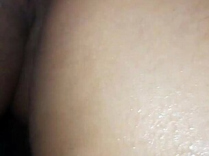 my girlfriend makes me cum in the bathroom with a blowjob that i give her