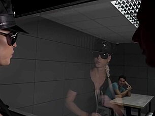 Blonde Cop Blanche Bradburry Rides Cowgirl And Gets Muff Dived In Office