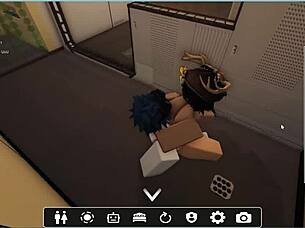 player explores various poses in roblox game session with bent over and doggystyle elements for fun