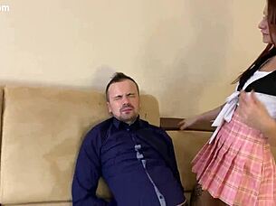 How reckless perverts humiliate teacher with double spit femdom domination!