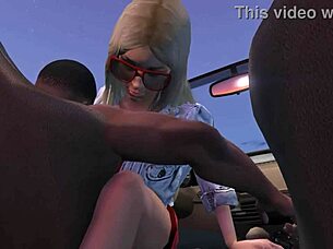 Hey Franklin, pick up that hot prostitute for wild car sex service in the game.