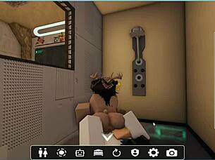 player explores various poses in roblox game session with bent over and doggystyle elements for fun