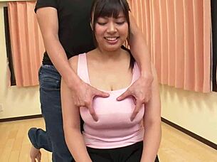 Oh yeah, I love those huge tits! Rubbing H-cup while cumming hard!! - Sasamiya Erena 1