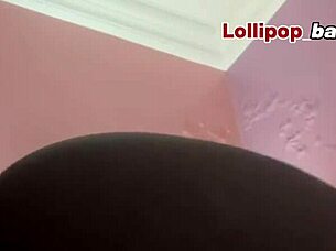 Wet Orgasmic Creampie for Sexy Shaved Babe Bent Over