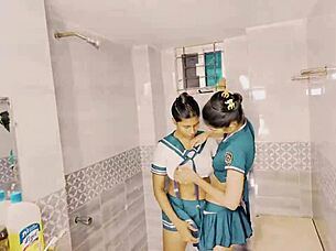 Uttaran20 explores lesbian connections with cute skinny teens in passionate play.