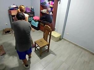 hidden camera catches peruvian latina in doggystyle action