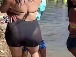 Bunduda Gostosa Bent Over For Monster Cock Doggystyle Creampie In Homemade Lingerie