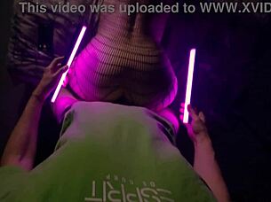 catwoman's wild night of bent over doggystyle and orgasmic fetish fun in latex gloves and stockings 😼