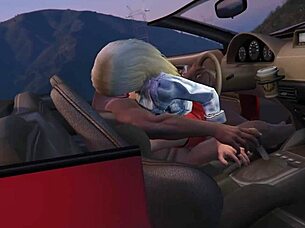 Hey Franklin, pick up that hot prostitute for wild car sex service in the game.