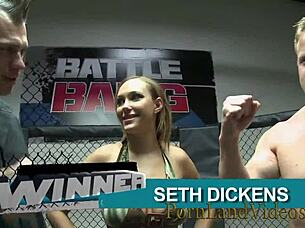 blonde teen slut alexia rae battles big cock monster in group blowjob action