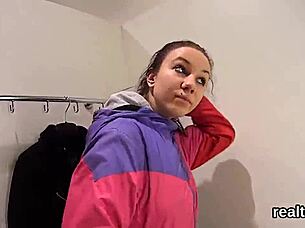 Adorable Czech Kitten Gets Seduced In The Hypermarket And Drilled In Pov