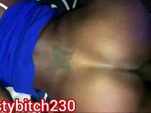 creamy squirting pussy contrasts with huge ass and big ass details in wet action