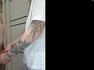 stepmoms friend jerked off my dick at house party with small cock fetish 😏🍆💦