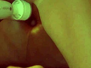 solo teen slut works vibrator deep into her wet tight pussy