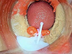 Watch me cumming on your cock with camera inside pussy - asmr 4k!