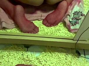 bold double crossdressing action with intense cum finish