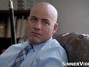 Shaved Head Derrick Pierce Shoved His Rock Hard Cock Into The Tight Pussy Of Sexy Kendra Spade