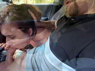 She craves a wild public ass pounding from that horny taxi driver with cum everywhere
