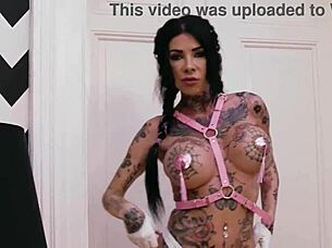 anal queen, you're gaping that ass with monster black dildo in lingerie and heels!