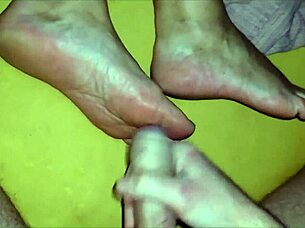 she let her feet get all dirty in homemade fun