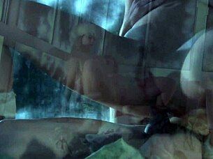 Gorgeous brunette milf enjoys playful sex with cum on her sexy feet