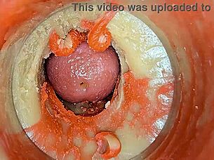 Watch me cumming on your cock with camera inside pussy - asmr 4k!