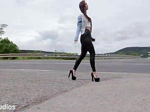 Prostitute Kristy Black Takes BBC Balls Deep Anal ATM DAP Deepthroat Rough Sex Cum Swallow