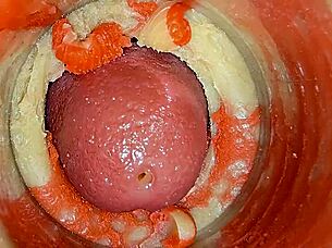 Watch me cumming on your cock with camera inside pussy - asmr 4k!