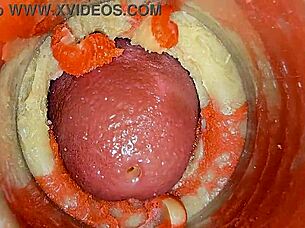 Watch me cumming on your cock with camera inside pussy - asmr 4k!