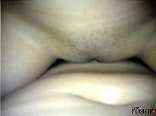 hey guys, check out this hot latina girlfriend riding rough in bed with creampie finish 😏