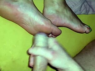 she let her feet get all dirty in homemade fun