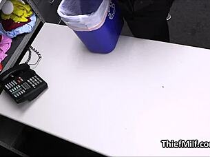 thief nurse gives officer a blowjob after getting caught