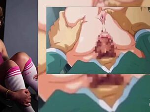 In a quiet moment, Exotiqfox indulges in solo masturbation while watching porn in high definition POV style