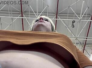 Hidden Cellphone Films Woman Masturbating Tits at Supermarket