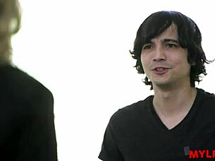 blonde milf housewife gets blackmailed into riding cowgirl on old man's cock in taboo fantasy encounter.