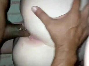 Intense interracial pounding as juicy Latina rides massive black cock wildly