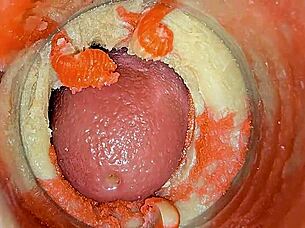 Watch me cumming on your cock with camera inside pussy - asmr 4k!