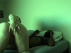 Oh man, this pawg with glasses woke me up craving my big black cock, riding it cowgirl style in homemade part 2 action