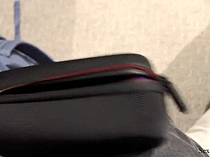 In a casual hotel stay, the milf and young amateur shared a bed, riding to intense orgasm.