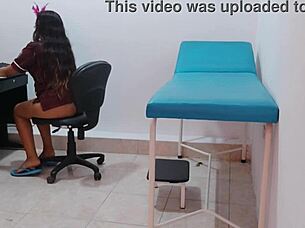 Nursing Student Turns Slutty on the Couch in Homemade Latina Milf Brunette Colombian Scene