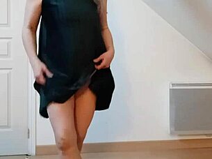 hey check out this slave f doing a strip tease for st patrick