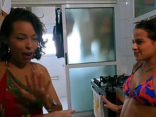 Who Knew Homemade Brazilian Brunettes Could Dominate with Lesbian Handjobs and No Men Needed?