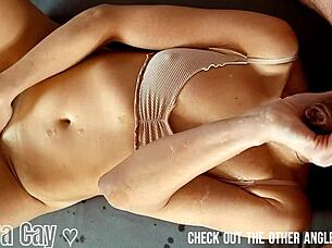 mutual pleasure pov with ballsucking cumshot and rimming for neya cay's intense orgasm 😈💦