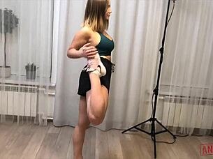 Amalia, the hot brunette babe, takes hard ass fucking in a wild threesome until covered in cum.