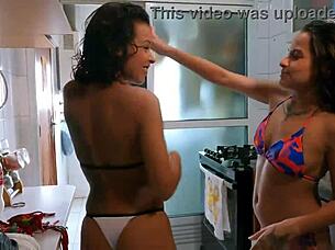 Who Knew Homemade Brazilian Brunettes Could Dominate with Lesbian Handjobs and No Men Needed?